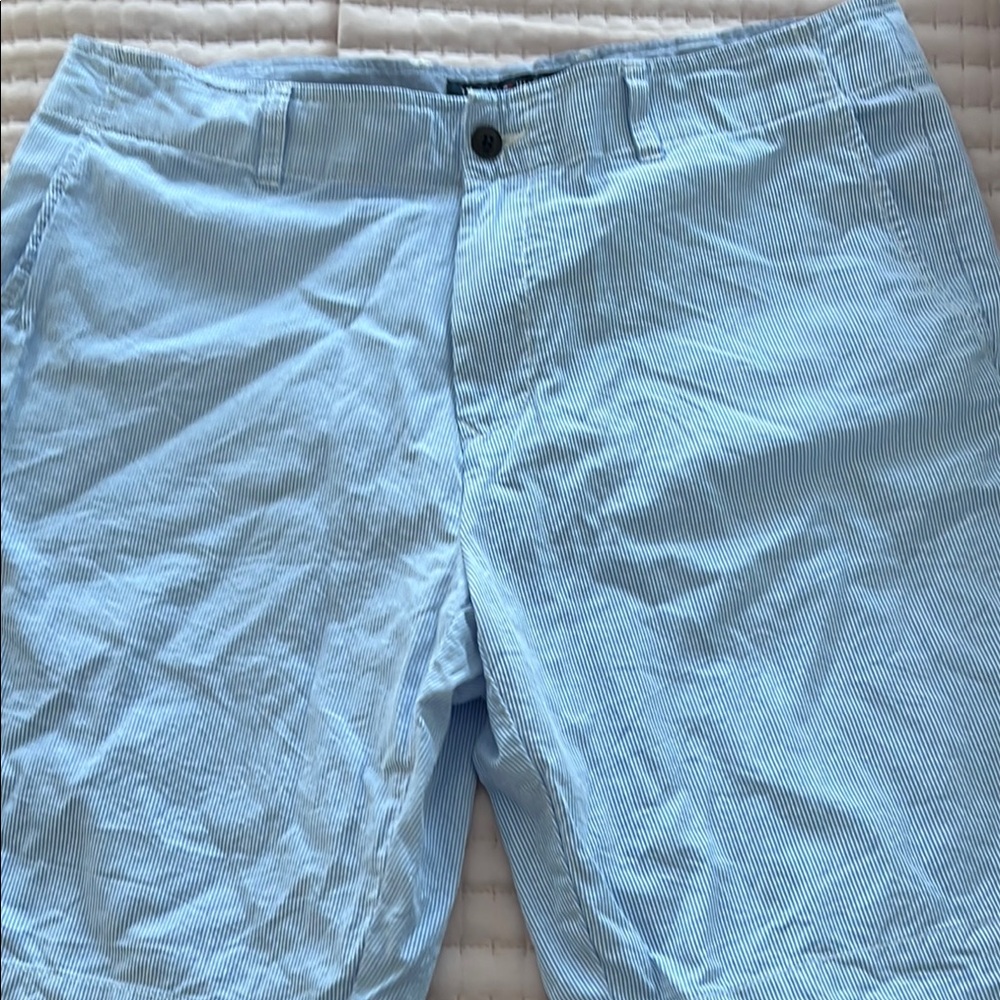 Men's Light Blue pin stripe Shorts 34 Waist